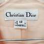AUTHENTICATED WMNS CHRISTIAN DIOR PEACH 2pc SKIRT SUIT SZ 12 image number 5