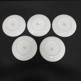 Lot of Five Mikasa Rainflower China Dessert Plates alternative image