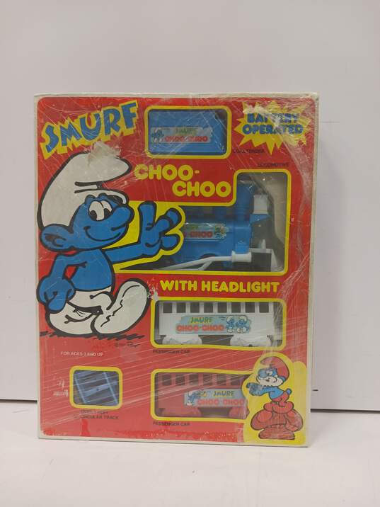 Vintage 1981 Smurf Choo-Choo Train Set New image number 1