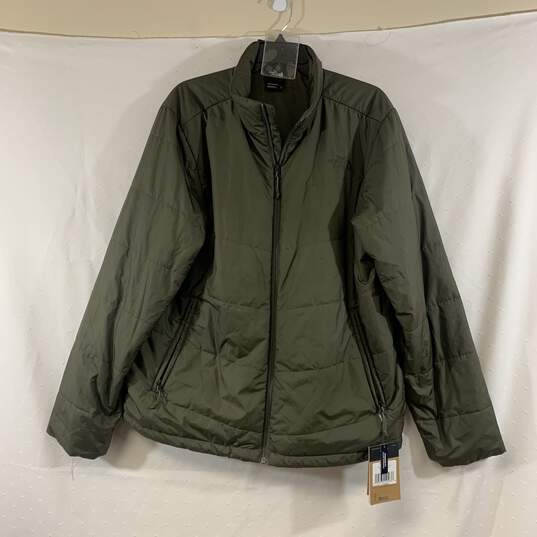 Men's Green The North Face Puffer Jacket, Sz. L image number 1