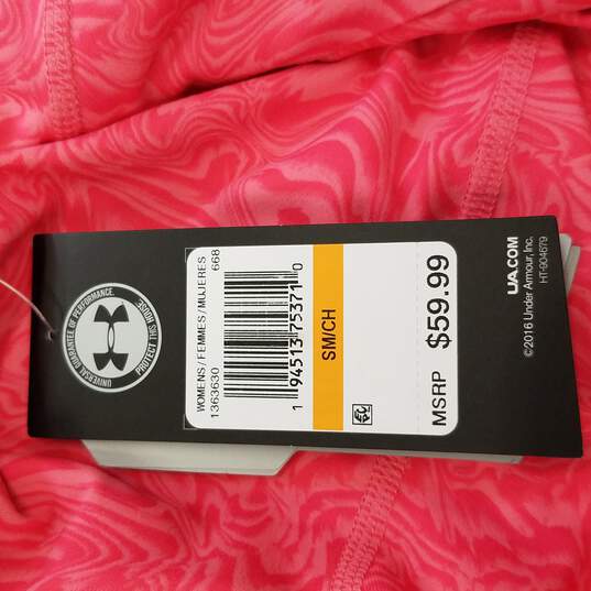 Under Armour Women Pink Graphic Leggings S NWT image number 7