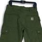 Carhartt Mens Green Fleece Lined Relaxed Fit Ripstop Work Cargo Pants Size 30x30 image number 3