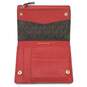 Michael Kors Jet Set Saffiano Leather Zip Wallet Red image number 5
