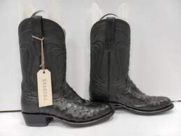 Men's Tecovas Black Leather Western Boots 7.5 NWT alternative image