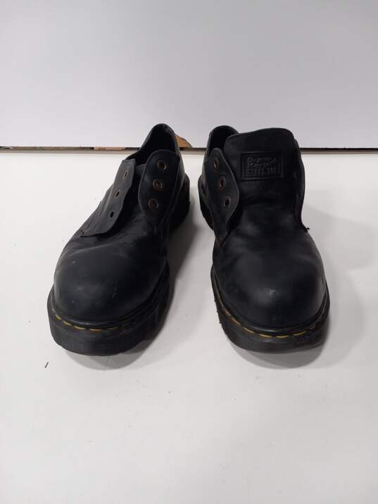 Dr. Martens Men's 8763 Black Leather Vintage Y2K Steel Toed Oxfords Size 9 image number 1
