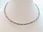 VNTG 925 Sterling Silver Rope Twist Collar Necklace image number 1