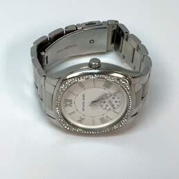 Designer Michael Kors Silver Chain Strap Rhinestone Analog Quartz Wristwatch alternative image