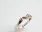 10K Two Tone Gold 0.05 CTTW Diamond Ring 1.8g image number 1