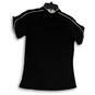 Womens Black Crew Neck Short Sleeve Pullover Activewear T-Shirt Size 8-10 image number 2