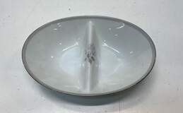 Noritake Horizon Porcelain Oval Divided / Serving Bowls Fine China 2pc Set alternative image