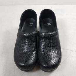 Dansko Black Leather Clogs Women's Size 40