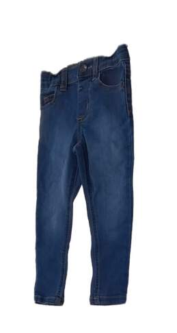 Boys Blue Medium Wash Stretch Denim Straight Leg Jeans Size 3T alternative image