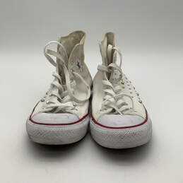 Womens Chuck Taylor All Star Hi 544882F White Lace-Up Sneaker Shoes Size 10