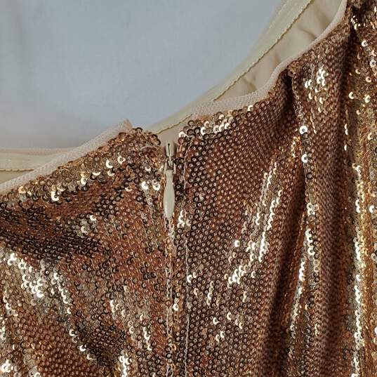 Aidan Women's Gold Sequin Dress SZ 10 NWT image number 7