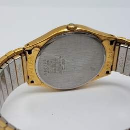 Seiko Quartz 7N43 Gold Tone 34mm Vintage Date Watch 52g alternative image