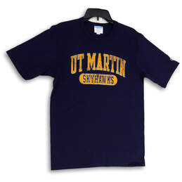 Mens Blue The University of Tennessee Martin Skyhawks Football T-Shirt Sz M