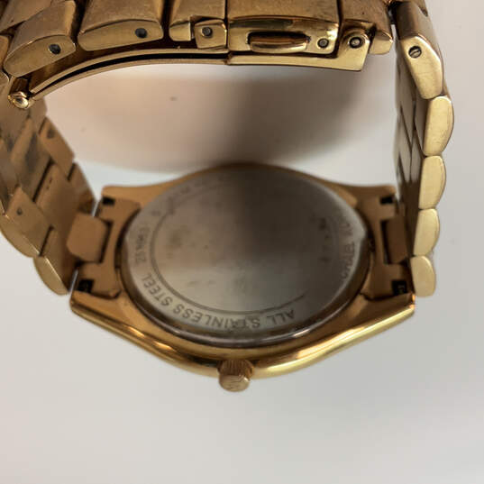 Designer Michael Kors Gold-Tone Dial Stainless Steel Analog Wristwatch image number 4