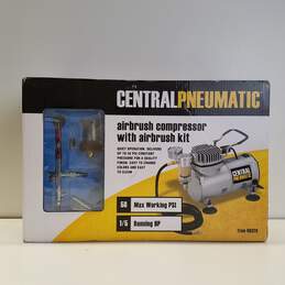 Central Pneumatic Airbrush Compressor With Airbrush Kit