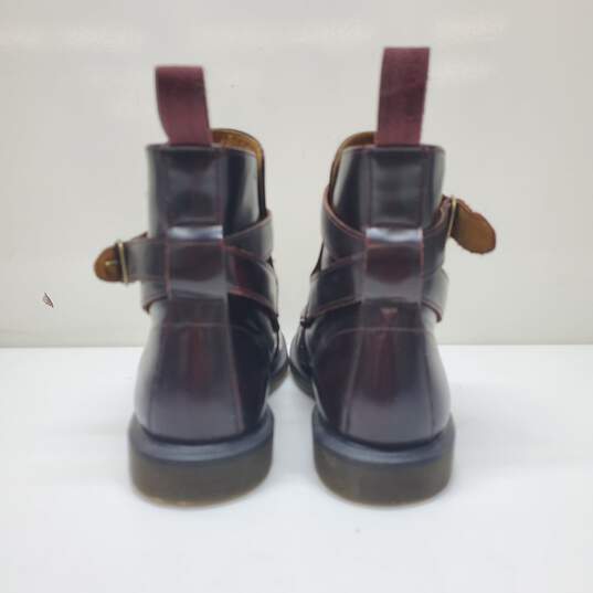Dr. Martens Brown/Red Teresa Biker Boots Women's Size 8 image number 5