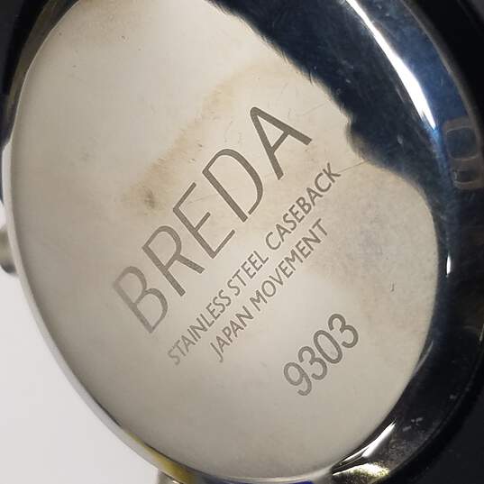 Breda 9303 All Black Digital Stainless Steel Watch image number 7
