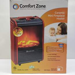 Comfort Zone CZFP1 Ceramic Mini Fireplace Heater IOB For Parts/Repair alternative image