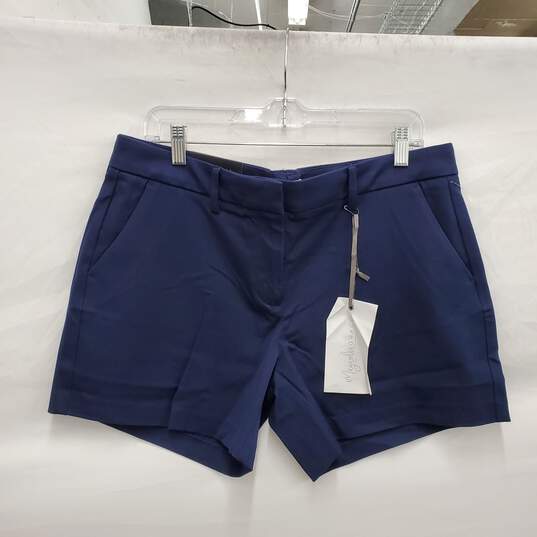 NWT Magnolia Grace WM's Stretch Navy Blue Shorts Size 12 image number 1