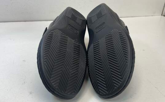 Finn Comfort Leather Croc Embossed Sandals Slides Shoes Size 41 image number 8