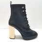 Michael Kors Leather Porter Lace Up Boots Black 8.5 image number 1