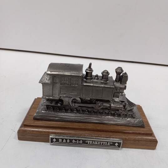 B&O 040 "Teakettle" Pewter Train Model Figurine image number 2