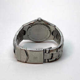 Designer Bulova Silver-Tone Stainless Steel Chain Quartz Analog Wristwatch alternative image