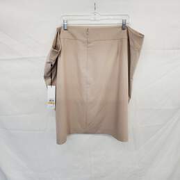 Calvin Klein Light Gray Lined Wrap Skirt WM Size 24W NWT
