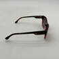 Womens DL0012 Black Red Tortoise Full Rim Wayfarer Sunglasses With Case image number 4