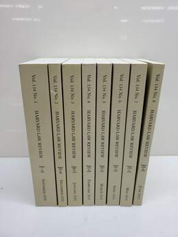 Set of 8 Harvard Law Review Books Vol. 1-8