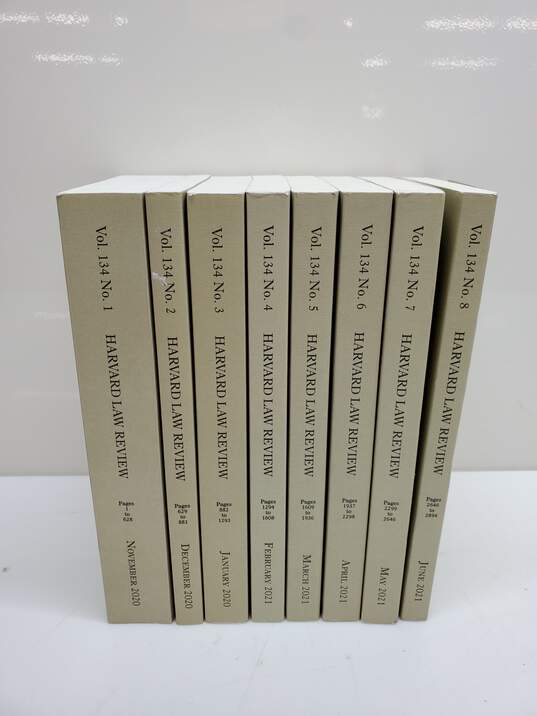 Set of 8 Harvard Law Review Books Vol. 1-8 image number 1