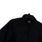 Womens Black 1/4 Zip Mock Neck Long Sleeve Pullover Track Jacket Size XL image number 3