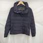 Theory WM's 100% Nylon Black Puffer Snap Button Jacket Size M image number 1