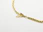 14K Gold Twisted Rope Chain Bracelet 3.6g image number 3