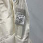 NWT Womens Ivory Sleeveless Pleated Back Zip Wedding A-Line Dress Size 6 image number 3