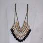 Bundle of Assorted Black, White, and Gold Fashion Jewelry image number 5