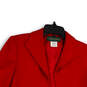 Womens Red Collar Long Sleeve Regular Fit Formal Open Front Blazer Size 6 image number 3