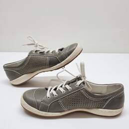 Josef Seibel Caspian Gray Leather Sneakers Women's Size 37