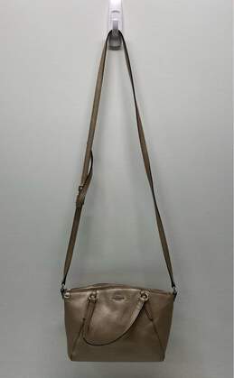 COACH F29639 Mini Kelsey Bronze Leather Shoulder Satchel Bag