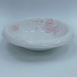 Vintage Knowles KT & K Co. Semi Vitreous Porcelain Floral Wash Tub Bowl alternative image