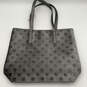 Womens Gray Polka Dot Velvet Double Handle Strap Classic Tote Bag image number 2