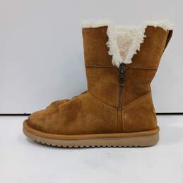 Koolaburra by Ugg Women's Brown Suede Shearling Boots  Size 6