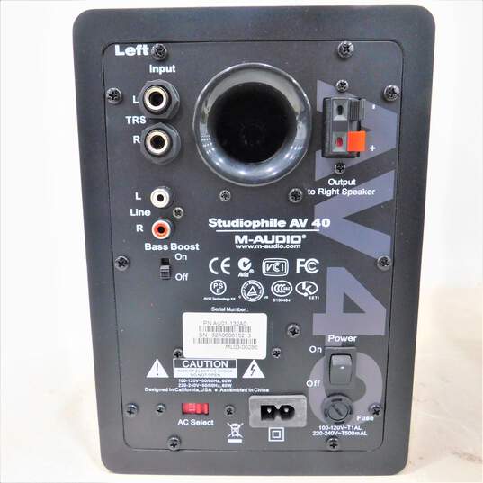 M-Audio Brand Studiophile AV 40 Model Desktop Studio Speakers w/ Power Cable (Pair) image number 4