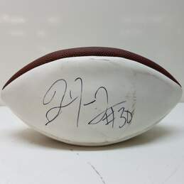 Seattle Seahawks Autographed Football Jordyn Brooks #30 Roy Lewis #34