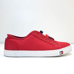 Tommy Hilfiger Canvas Slip On Sneakers Red 10