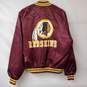 Vintage Locker Line NFL Washington Redskins Red Satin Bomber Jacket Youth XL image number 2