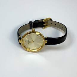 Designer Kate Spade Live Colorfully Black Leather Strap Analog Quartz Wristwatch alternative image
